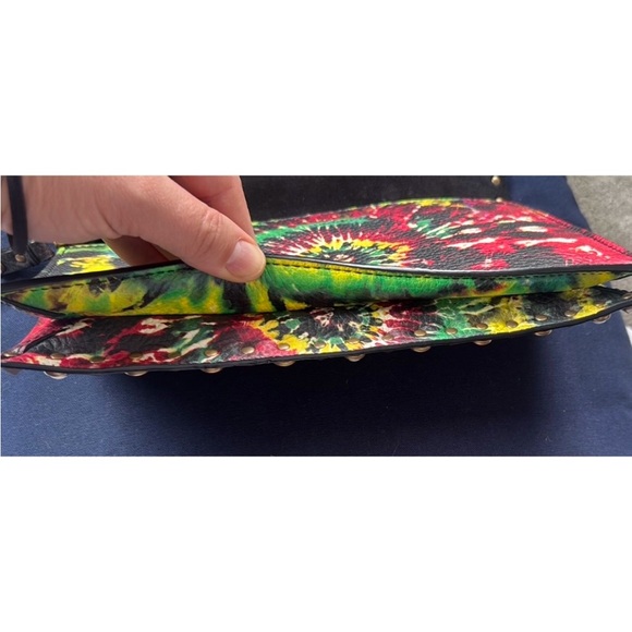 Valentino Garavani Multicolor Tie-Dye Clutch with Studs cruise collection 2017 - Picture 10 of 14